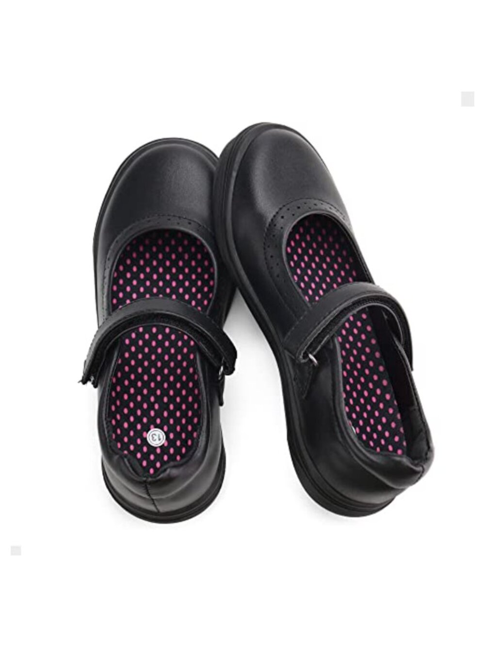 Girls Mary Jane Flats Faux Leather School Uniform Dress Shoes